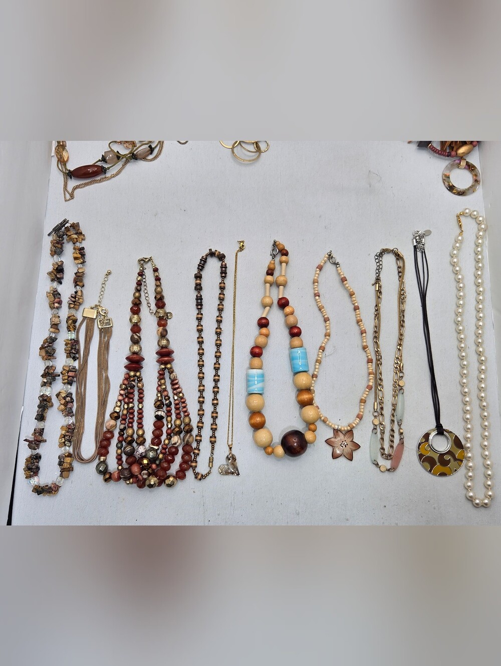 HUGE ​58pc Vintage & Modern Jewelry Lot CHICO'S BELK J CREW Necklace Earrin TOBI - Picture 14 of 16